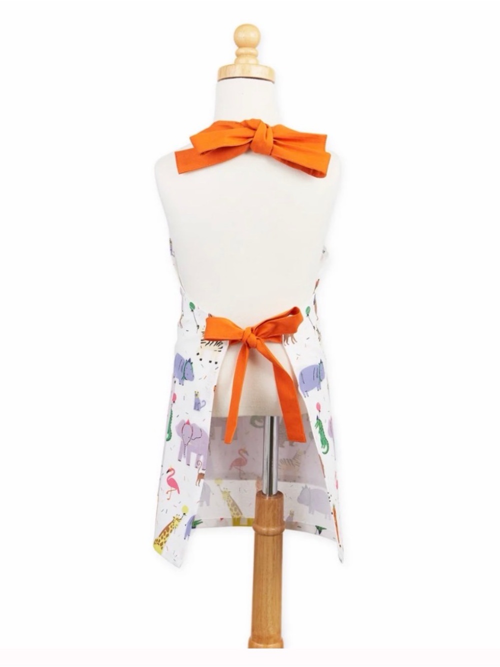 DII Children’s Apron NWT - Cute Animal Party Print 20x23 Kids Craft Baking - Picture 3 of 5